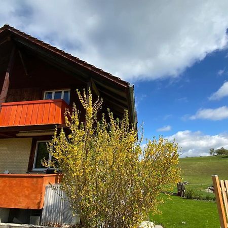 Naturnahe Familienwohnung Ruschegg Bagian luar foto