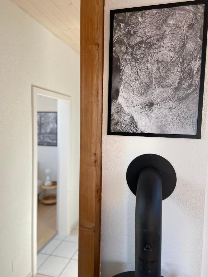 Naturnahe Familienwohnung Ruschegg Bagian luar foto