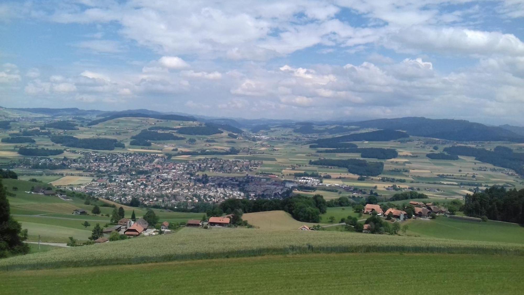 Naturnahe Familienwohnung Ruschegg Bagian luar foto